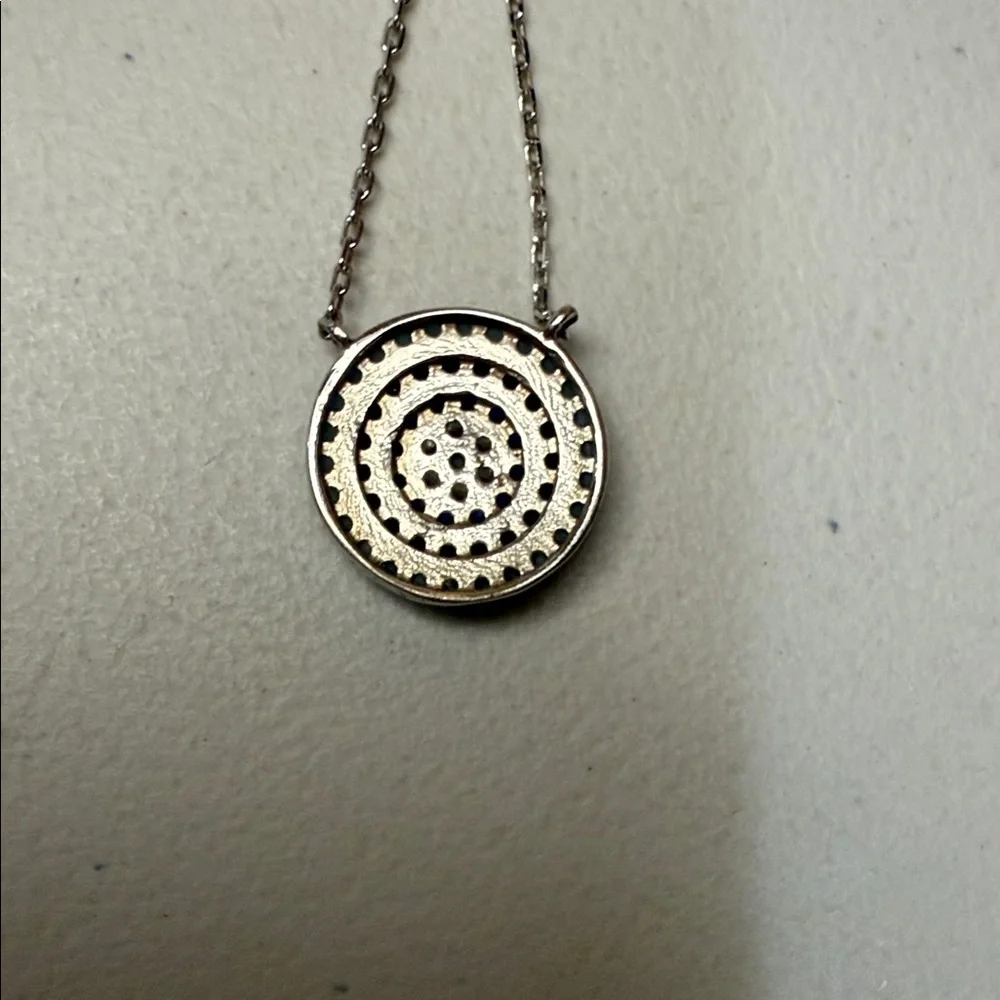 Elegant Blue Evil Eye Pendant Necklace - Picture 4 of 5